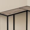 Corner Accent Console Table For Entryway, Contemporary And Modern - Taupe / Black - Image 6