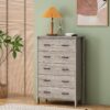 Titeca - Contemporary 5 Drawer Dresser - Oak - Image 4