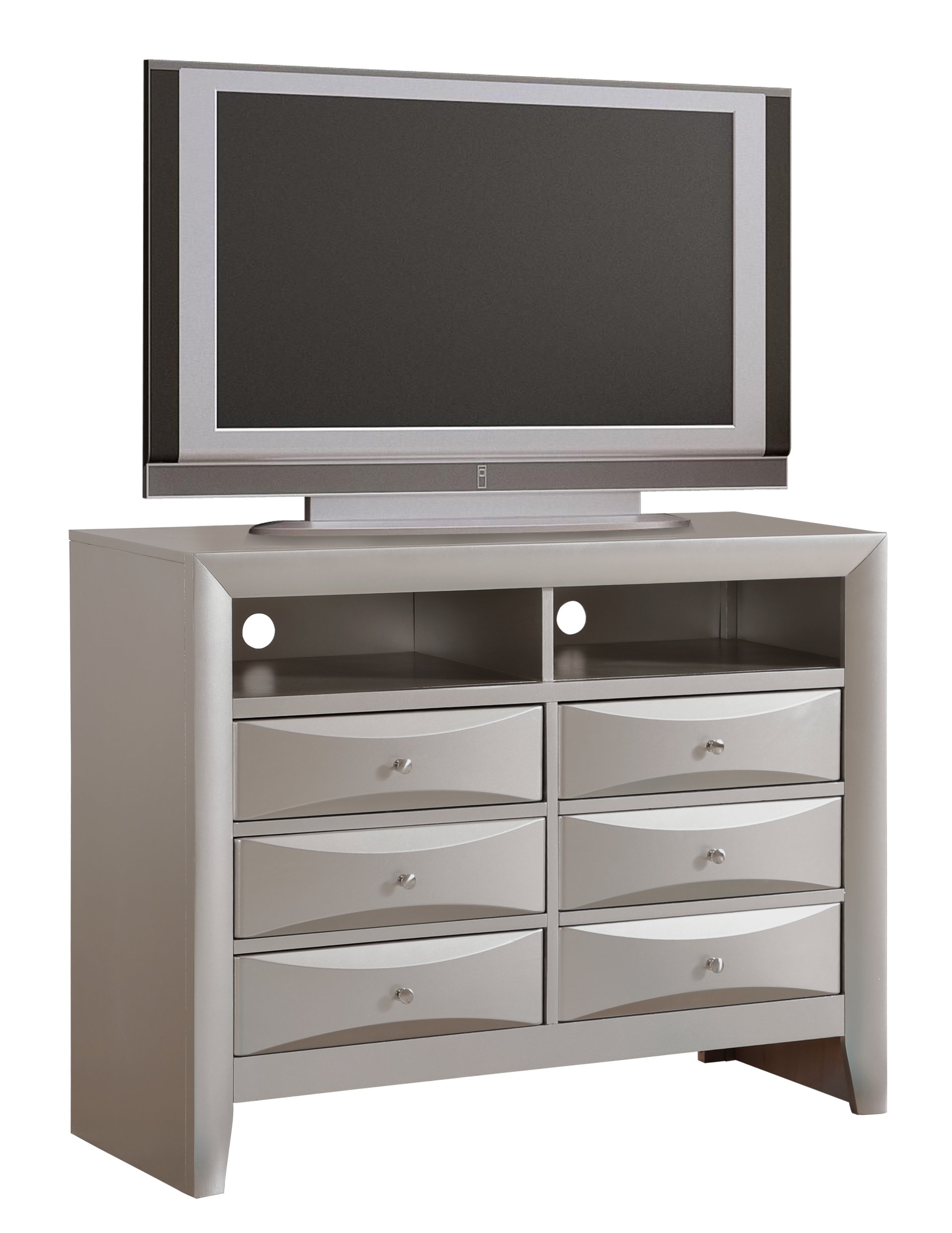 Marilla - Media Chest - Silver Champagne - Image 3