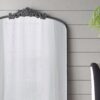 Full Length Mirror, Arched Mirror Hanging Or Leaning Against Wall, Large Mirror For Living Room - Black - Image 4