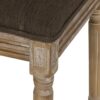 French Country Style Dining Chair Set With Upholstered Seats And Cane Backrest - Brown - Image 14