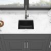 Kitchen Sink Undermount Granite Composite 17.71" X 15.74" - Black - Image 5