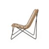 Wicker Chair With Geometric Cross Base, (Set of 2) - Light Brown - Image 8