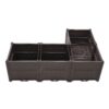 Indoor / Outdoor Rectangular Plastic Planting Box Kit For Vegetables, Herbs, Flowers & Succulents, Coffee, Polypropylene, 62.80" - Coffee - Image 8