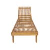 Nadine - Stylish Chaise Lounge Chair - Teak - Image 7