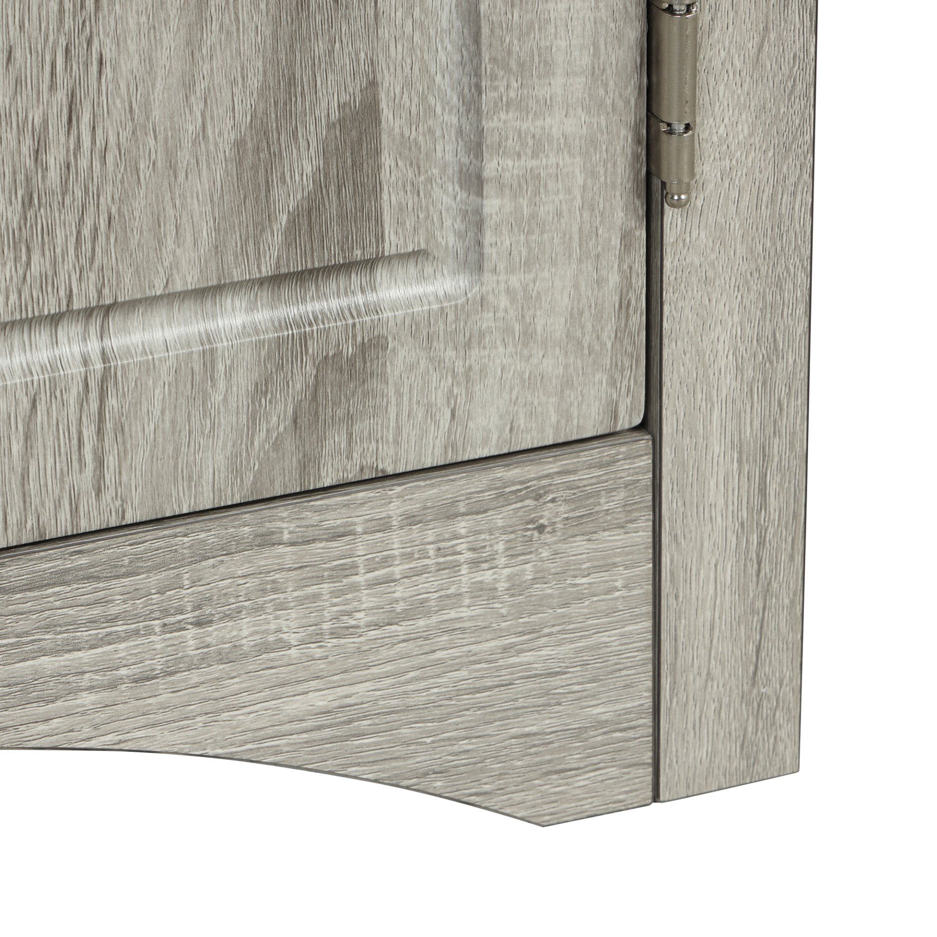Triangle Bathroom Storage Cabinet With Adjustable Shelves, Freestanding Floor Cabinet For Home Kitchen - Oak - Image 25