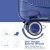 Expandable Hardshell Suitcase Double Spinner Wheels Pp Luggage Sets Lightweight Durable Suitcase & Tsa Lock, 3 Piece Set (20/24/28) - Navy - Image 10