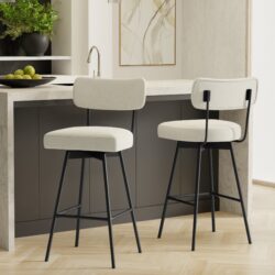 Giselle - Swivel Counter Height Stool (Set of 2) - Natural