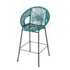 Ferrara - Outdoor Patio Teal Barstool (Set of 2) - Teal - Image 7