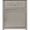 Chic Transitional Nightstand - Silver Champagne - Image 2