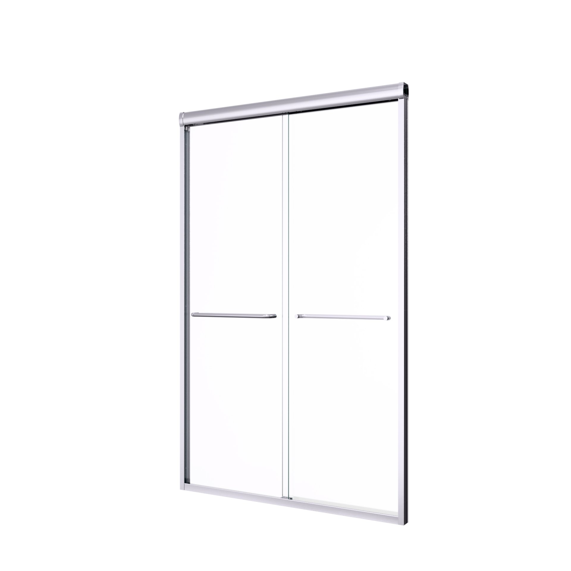 Semi Frameless Double Sliding Shower Door With 6Mm Sgcc Tempered Glass - Chrome - Image 14