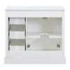 36" Transitional Bathroom Vanity With Sink, Soft Close Doors, Adjustable U Shelf, 3 Drawers - White - Image 18