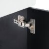 Modern Floating Bathroom Vanity With Ceramic Basin, Perfect For Small Bathrooms, Left Side Storage - Black - Image 19