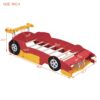 Twin Size Race Car-Shaped Platform Bed With Wheels - Red - Image 9