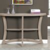 Accent Console Table For Entryway, Stylish - Taupe - Image 2