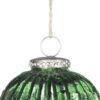 Tear Drop Ornament, Glass Decorative Hanging Christmas Tree Ornaments For Holiday Party Decorations (Set of 6) - Green - Image 4