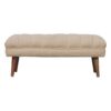 Boucle Puffer Bench - Beige - Image 2