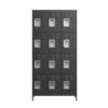 12 Door Lockers With Lock For Secure Storage - Black - Image 11