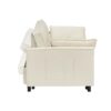 Modern Velvet Sofa, Sofa Pull-Out Bed, Small Love Seat Casual Sofa With Back, With Pillow, Pockets, Living Room Furniture, 3 In 1 Convertible Sleep Sofa Bed - Beige - Image 9