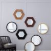 Transitional Decor Style Mango Wood Wall Mirror Wall Decor With Frame Of Solid Mango Wood For Bathroom, Entryway Console Lean Against Wall - Dark Brown - Image 14