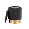 Marla - Contemporary Nesting Ottoman Set - Gold / Black - Image 5