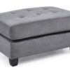 Stylish Contemporary Ottoman For Every Space - Gray - Image 8