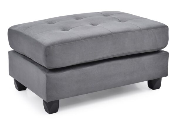 Stylish Contemporary Ottoman For Every Space - Gray