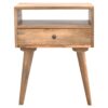 Nightstand With Open Slot - Oak - Image 2
