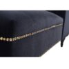 Velvet Chaise Lounge, Button Tufted Right Arm Facing Lounge Chair With Nailhead Trim For Living Room - Black - Image 13