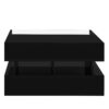 Lift Top Coffee Table With 2 Drawers, Hidden Space And LED Lights For Living Room - Black - Image 7