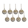 Christmas Ball Ornaments, Wood Decorative Hanging Ball Christmas Tree Ornaments For Holiday Party Decorations (Set of 8) - Brown - Image 7