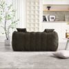 Soft Beanbag Chair With High Resilience Foam Core For Two People - Olive Green - Image 8