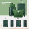 2 Piece Luggage Set With Bags Expanable Spinner Wheels ABS Lightweight Suitcase With Tsa Lock 20" / 24" - Green - Image 4