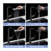Modern 360° Pull Down Kitchen Faucet With 4 Spray Modes, Stainless Steel - Gunmetal Black - Image 7