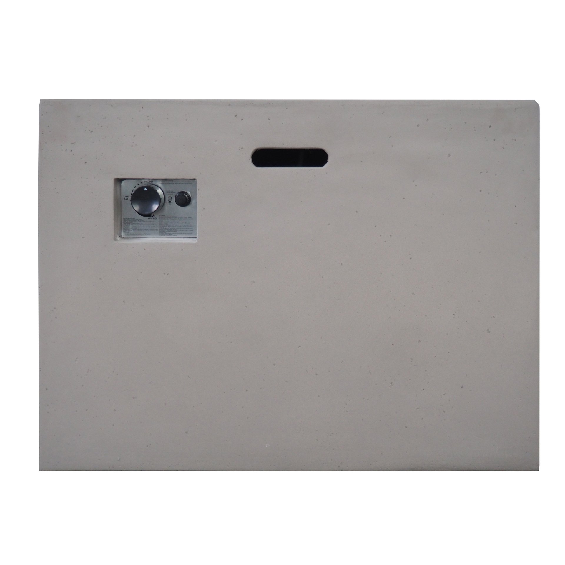 Aidan - Square Fire Pit 40, 000 Btu Magnesium Oxide - Light Gray - Image 10