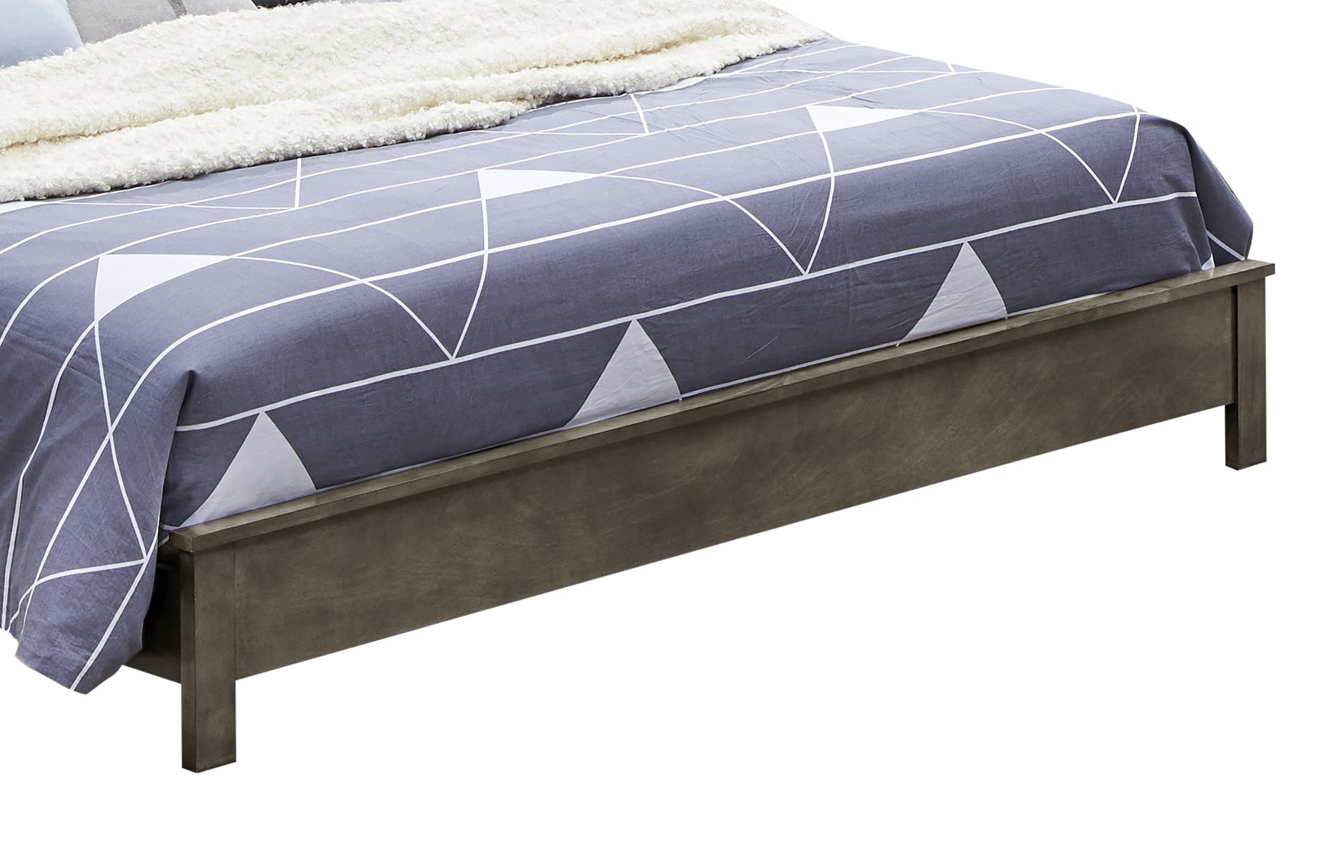 King Transitional Bed - Gray - Image 5