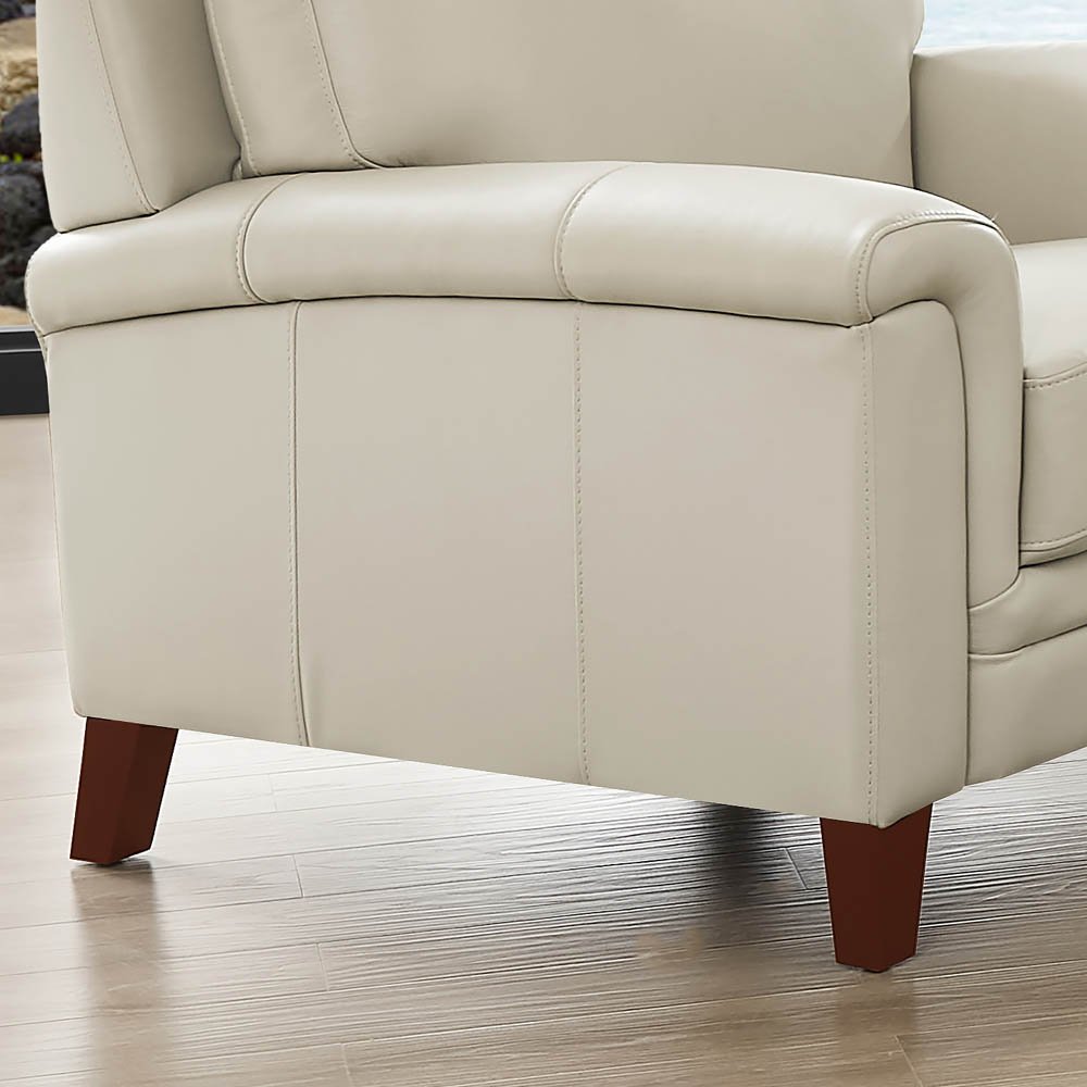 Westcott - Leather Chair - Beige - Image 3