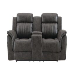 Steban - Console Reclining Loveseat - Gray
