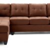 Gallant - Sectional Flexible Chaise - Chocolate - Image 2