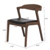 Dakota - Dining Chair (Set of 2) - Black / Brown - Image 8
