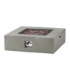 Contemporary 50, 000 Btu Square Fire Table With Clean Lines - Light Gray - Image 10