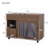 Furniture Style Multi Use Cat Litter Box House With Storage - Walnut - Image 3