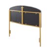 Lindsey - Queen Headboard Contemporary Glam - Gold / Gray - Image 4