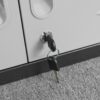 Heavy Duty Metal Garage Storage Cabinet With Wheels Sturdy Tool Organizer - Black - Image 13
