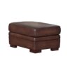 Brookfield - Leather Ottoman - Caramel - Image 6
