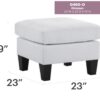 Stylish Seating Ottoman For Small Spaces - White - Image 2