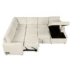 U-Shaped Sofa Sectional Sofa Pull-Out Sofa Bed With A Storage Chaise Lounge, Charging Devices For Living Room - Beige - Image 15