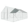 Xpt034 Outdoor Chicken Coop Metal Big Space - Silver Gray - Image 7