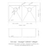 Modern Farmhouse Double Bowl Drop In Sink With 50 / 50 Split Design Stainless Steel - Brushed Nickel - Image 3