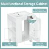 Classic Retro 24" Bathroom Vanity With Sink, Door Shelf, Side Open Storage Frame, Soft Closing Door - White - Image 8